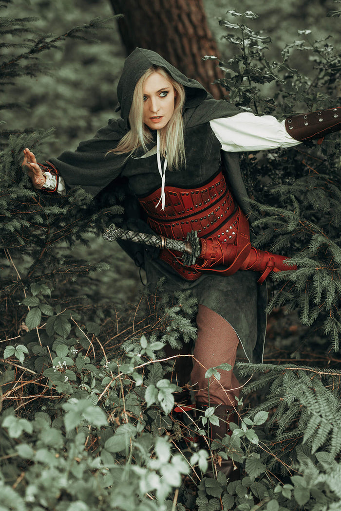 Evandra corset, brown