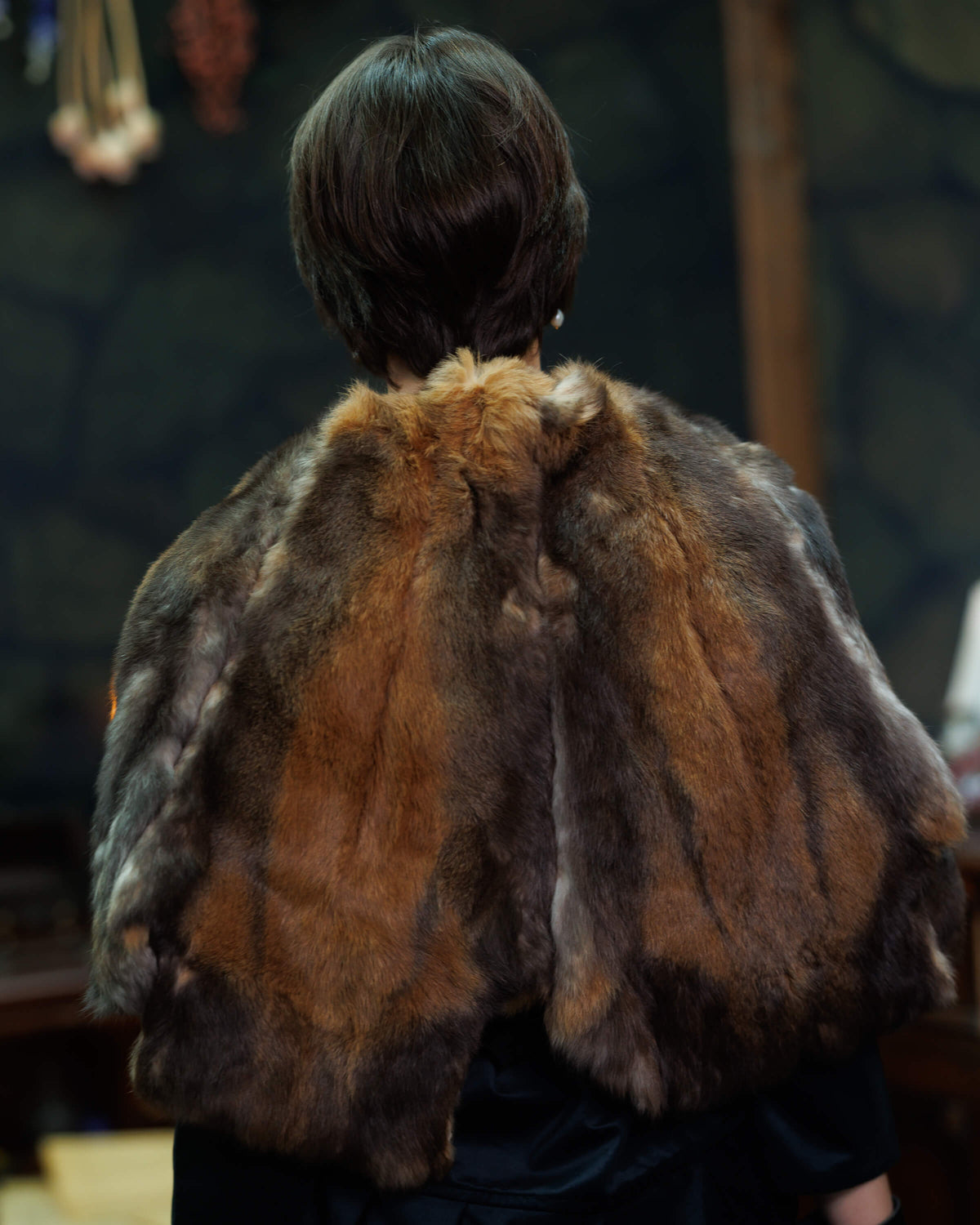 Bont kraag Ragnar, bruin