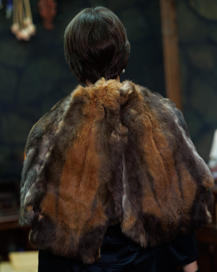 Bont kraag Ragnar, bruin