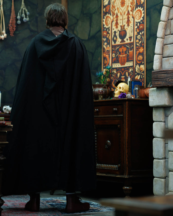 Mantello Gora, nero, misto lana