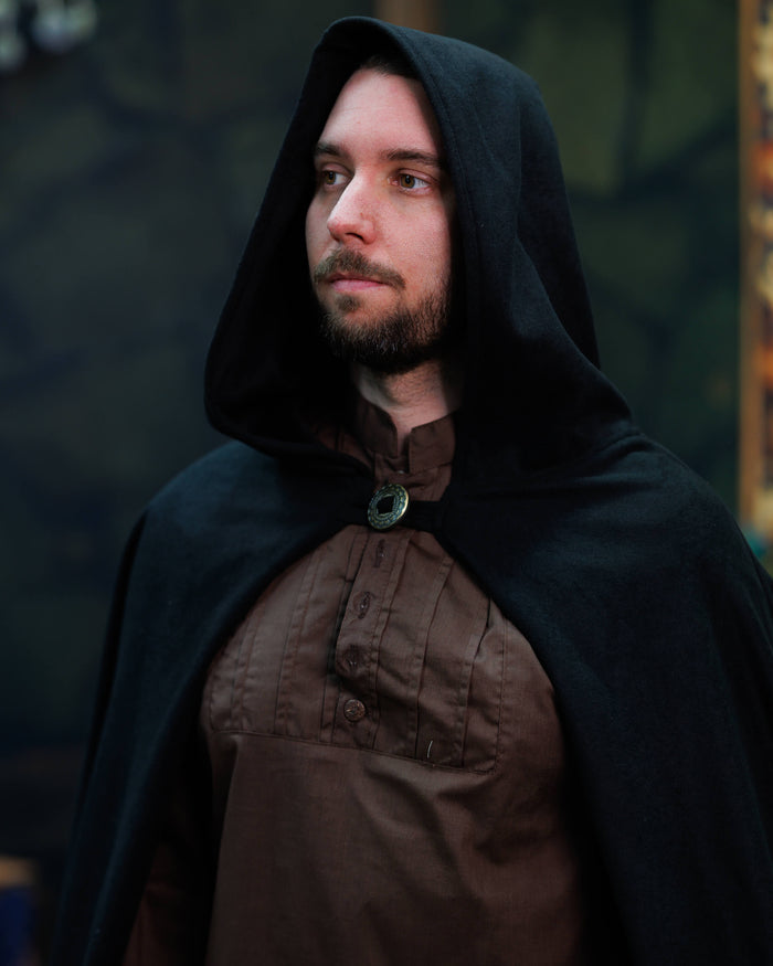 Mantello Gora, nero, misto lana