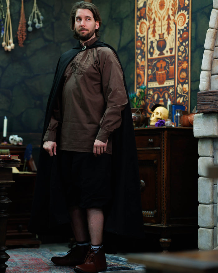 Mantello Gora, nero, misto lana