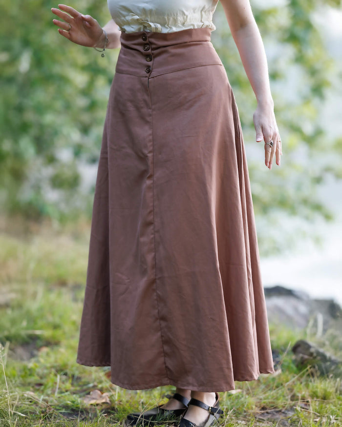 Rok Hannah, zandkleurig