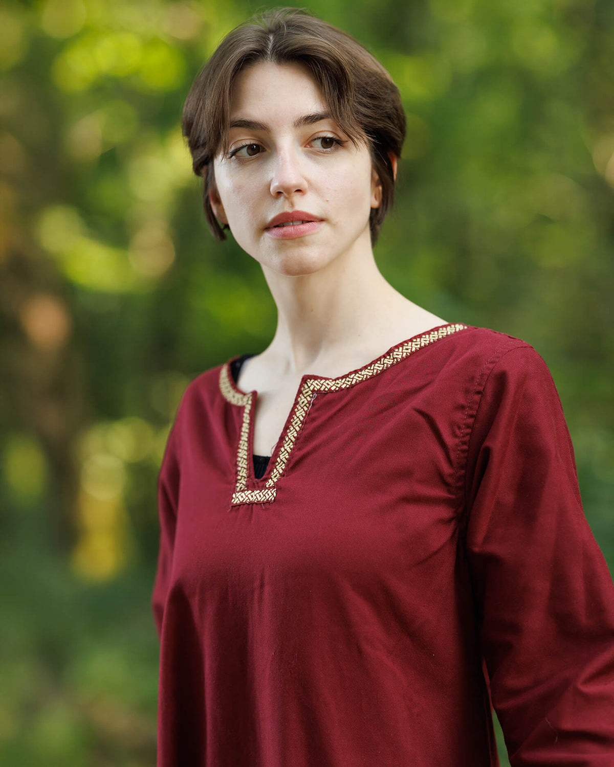 Middeleeuwse jurk Heloise, rood