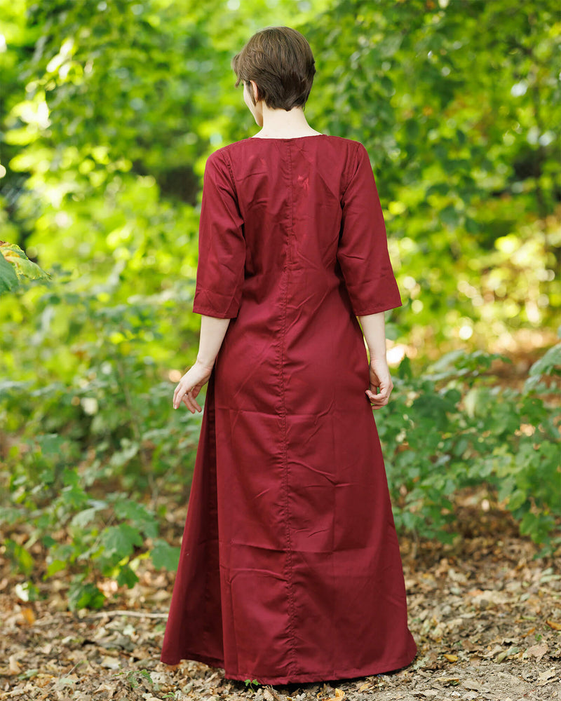 Medeltida klänning Irene, röd