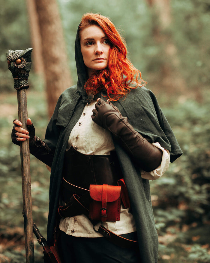 Renaissance blouse Kassandra, licht katoen, crème