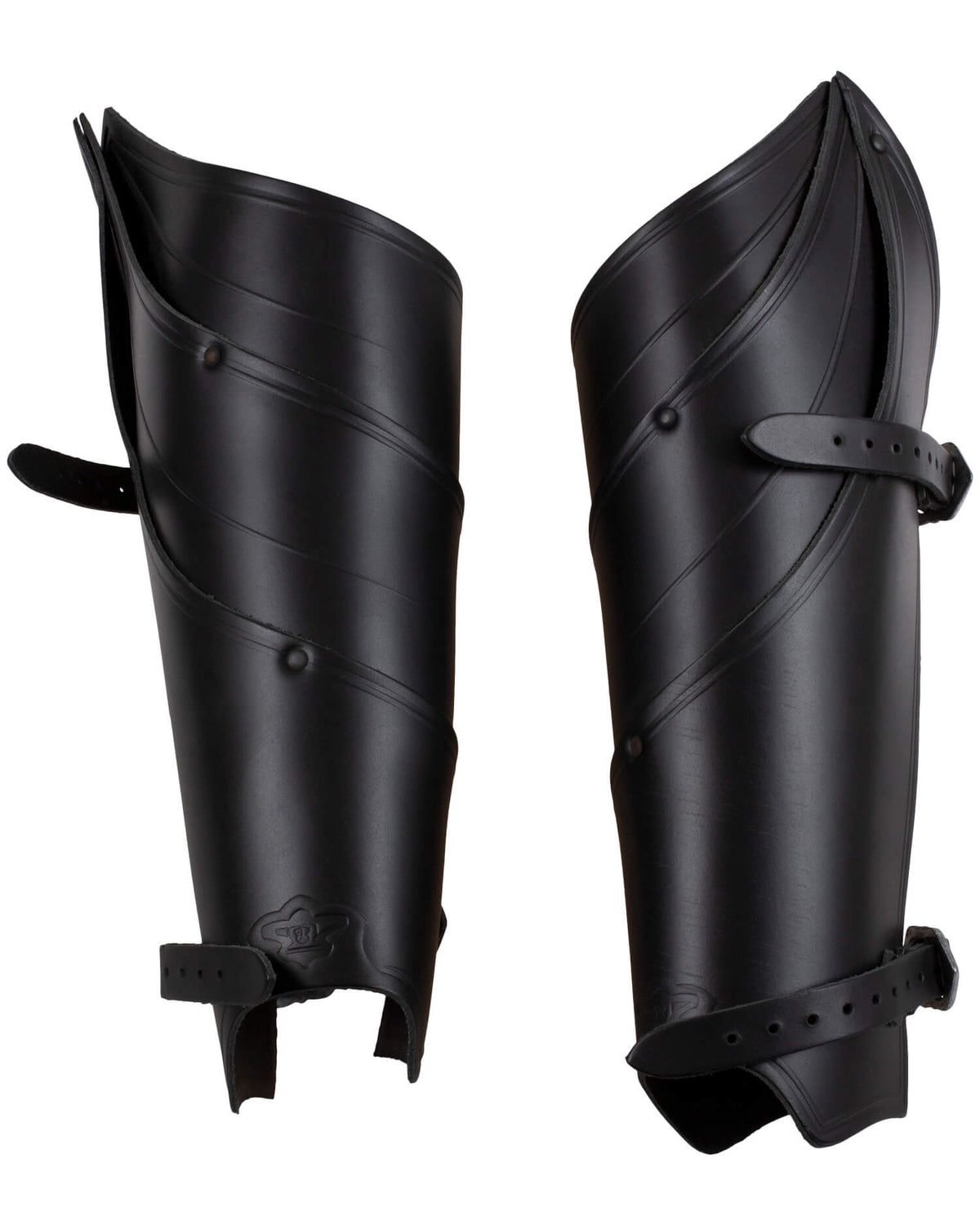 Leren beenpantser Lilith, zwart