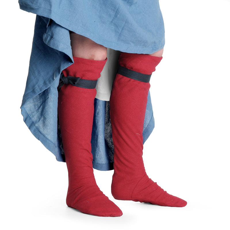 Medieval red stockings