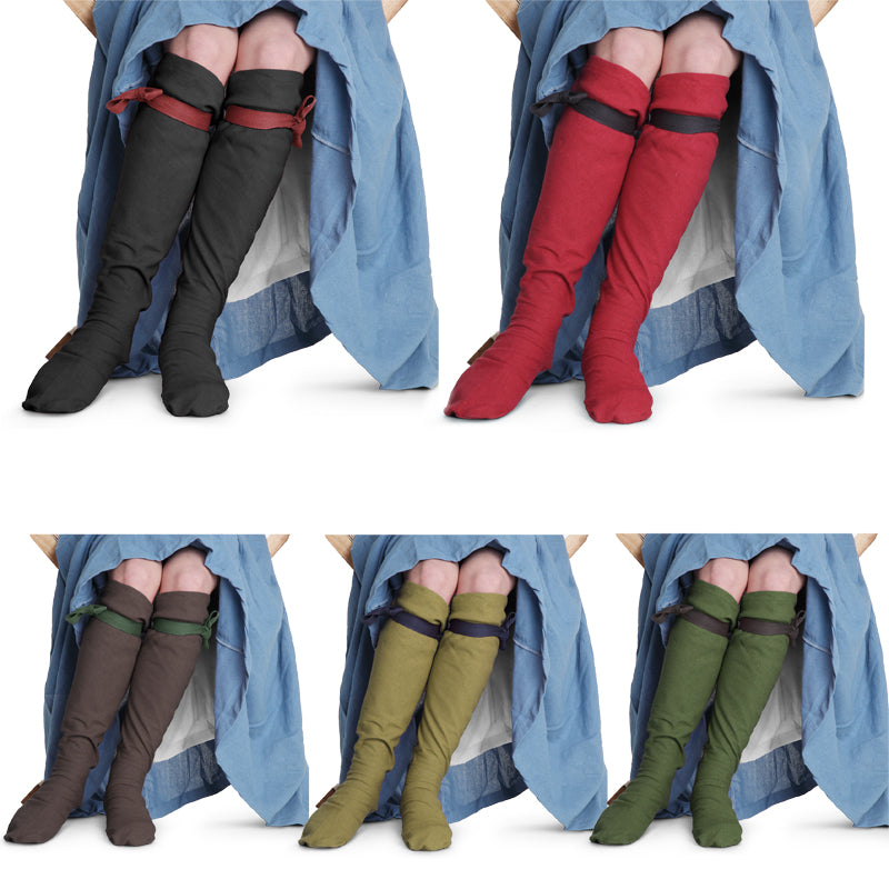 Medieval red stockings