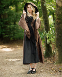 Medieval dress Ophelia, brown-black
