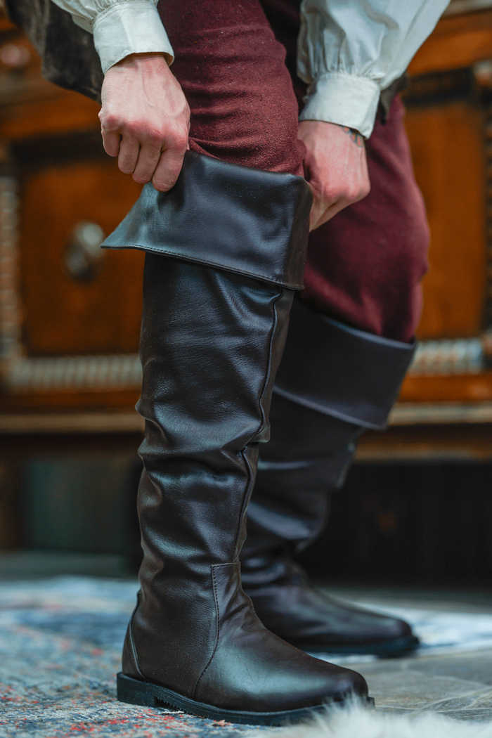 Musketierslaarzen Prescott, bruin