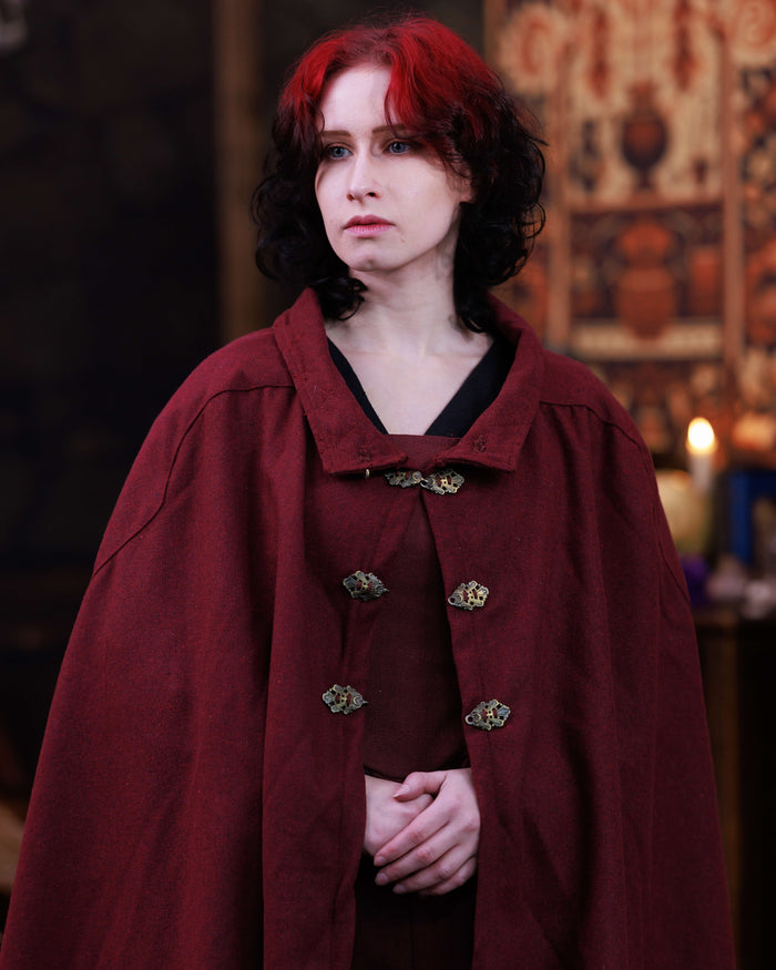 Manteau Ceres, mélange de laine, bordeaux