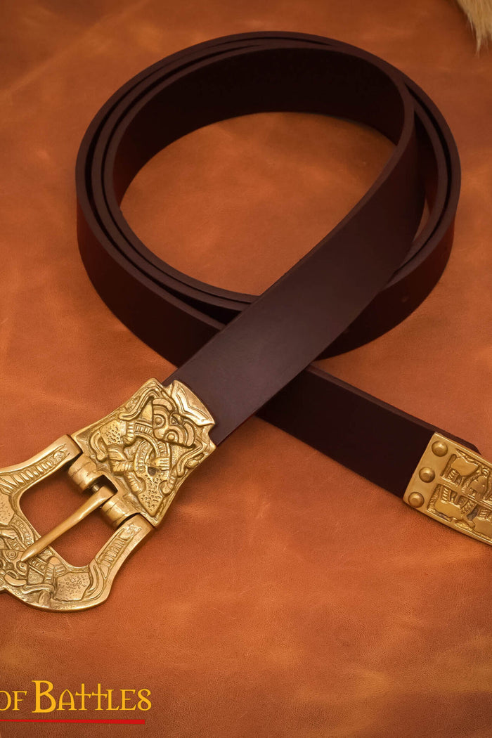 Ceinture viking style Borre, brun