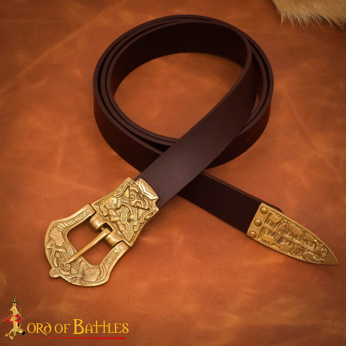 Vikingbelte Borre stil, brun