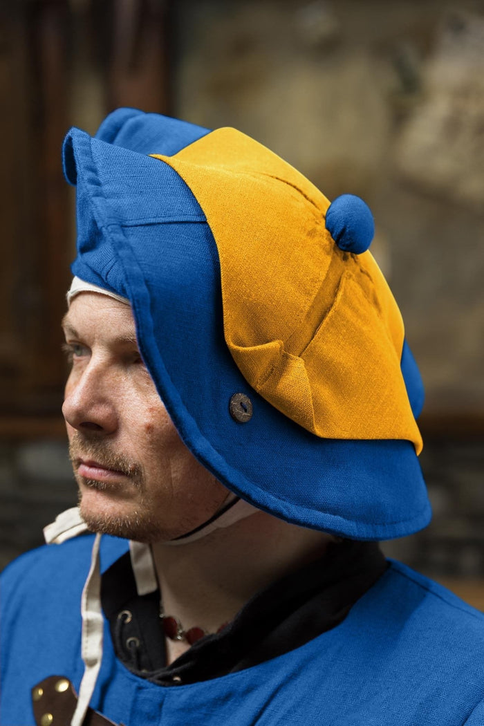 Landsknecht beretka Daniel, modra-rumena