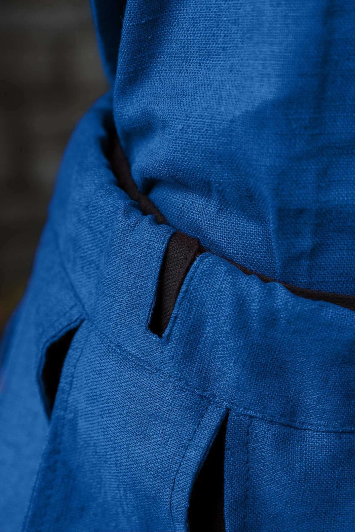 Landsknecht puffy trouser leg Daniel, blue, per piece