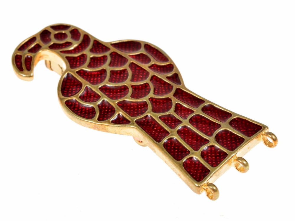 Gotische adelaarsfibula van Oßmannstedt, verzilverd brons
