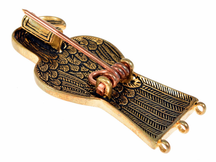Gotische adelaarsfibula van Oßmannstedt, verzilverd brons