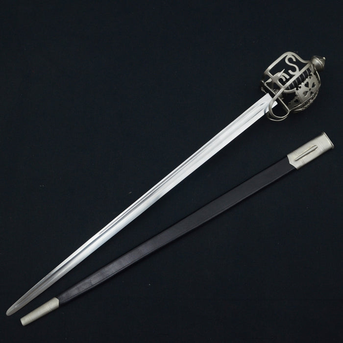 Jacobite korfzwaard (broadsword), 18e eeuw, semi-scherp (afbeelding 6)