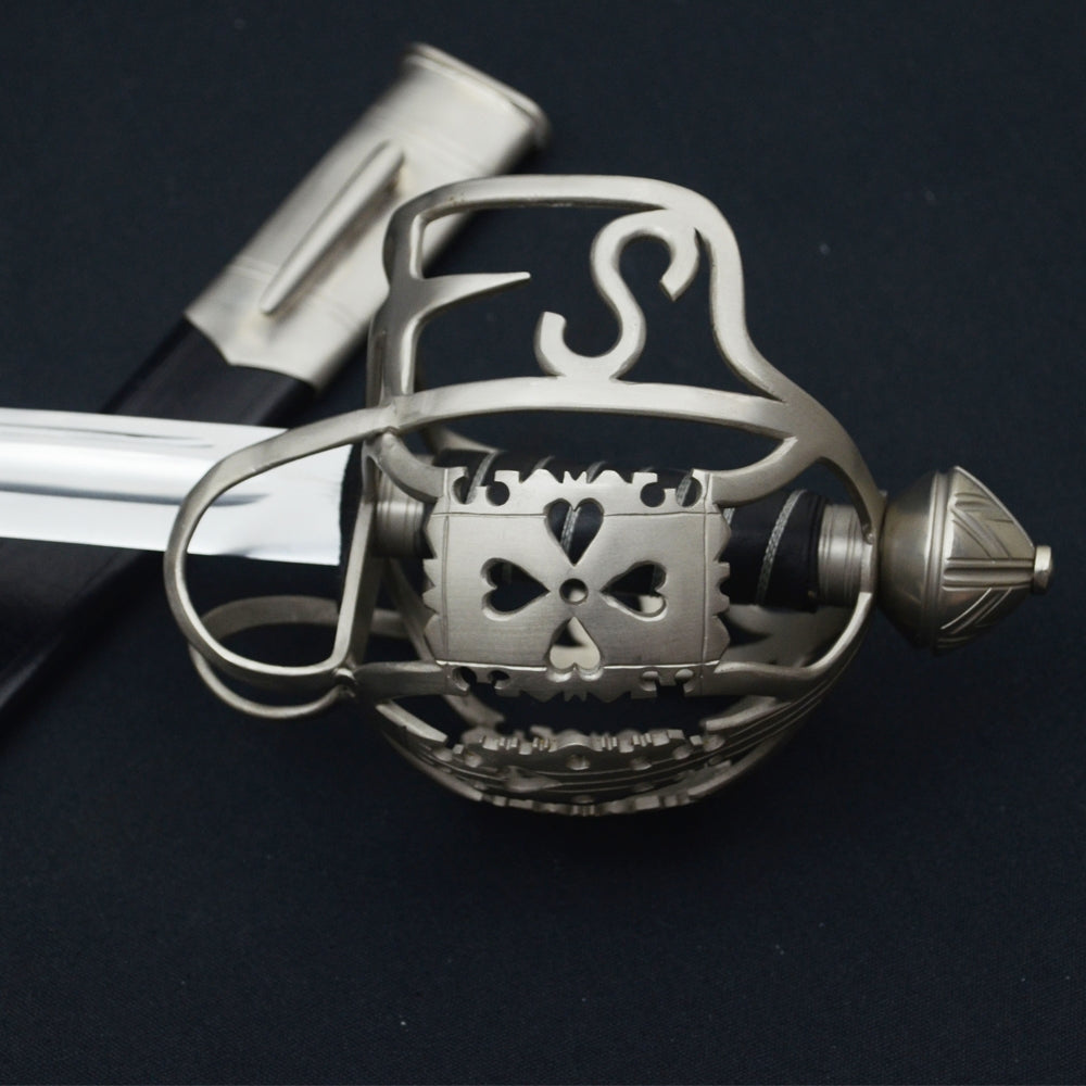 Jacobite korfzwaard (broadsword), 18e eeuw, semi-scherp (afbeelding 7)