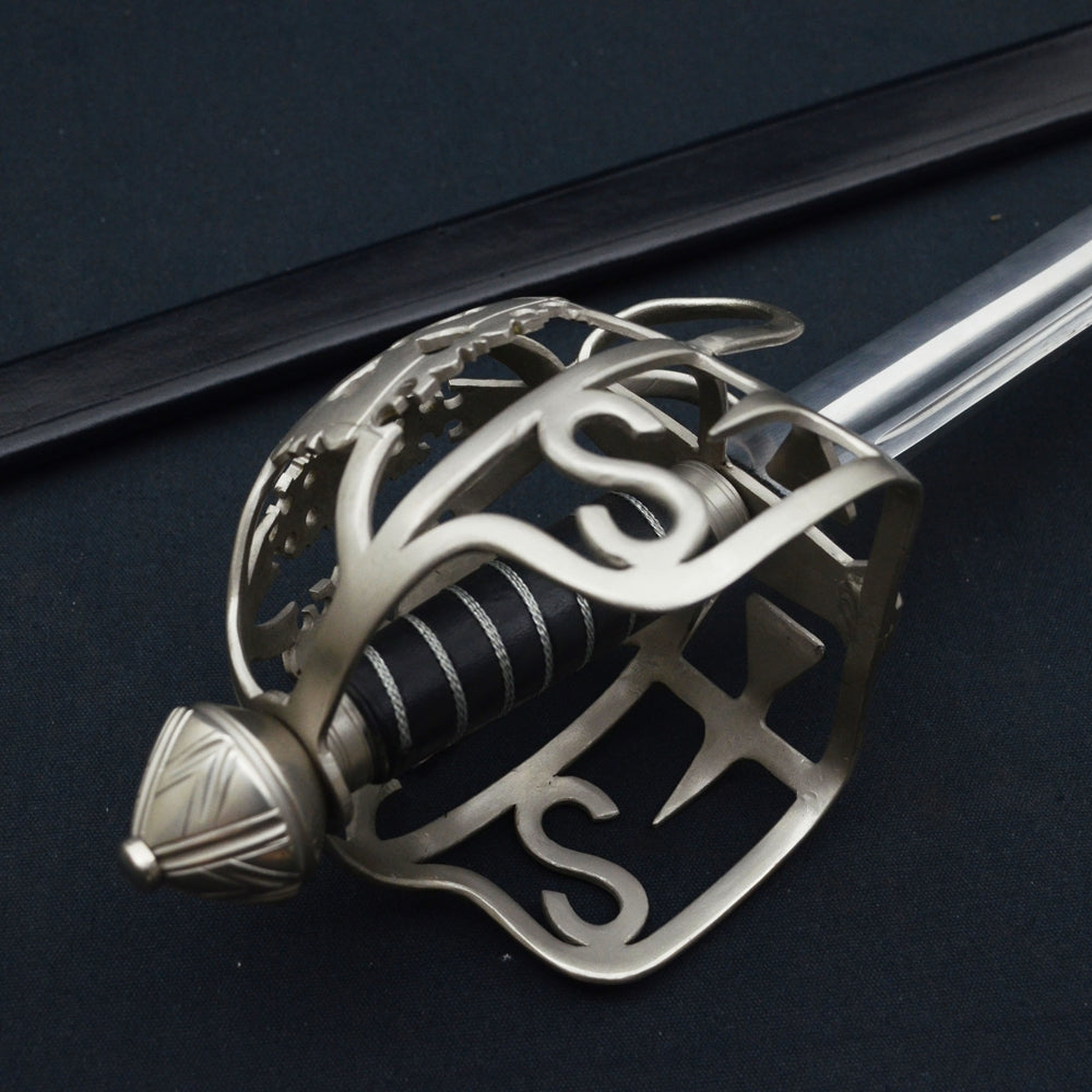 Jacobite korfzwaard (broadsword), 18e eeuw, semi-scherp (afbeelding 8)