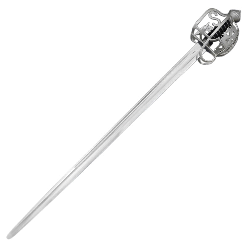 Jacobite korfzwaard (broadsword), 18e eeuw, semi-scherp (afbeelding 1)