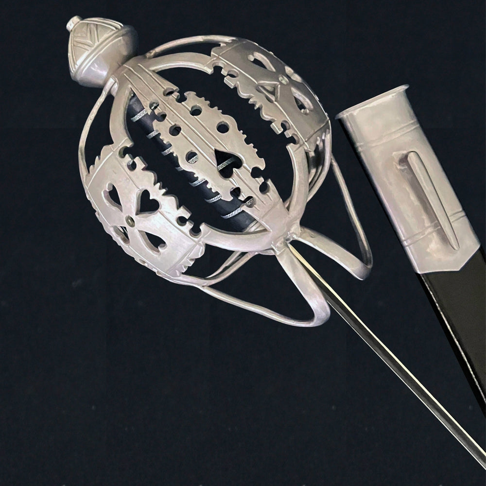 Jacobite korfzwaard (broadsword), 18e eeuw, semi-scherp (afbeelding 4)