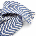 Romeinse gordel visgraat, blauw