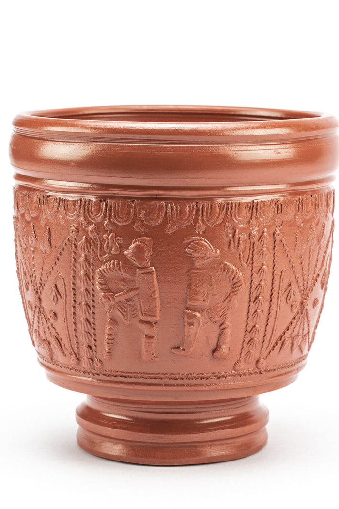 Taça Terra sigillata Flamma, cena de gladiadores