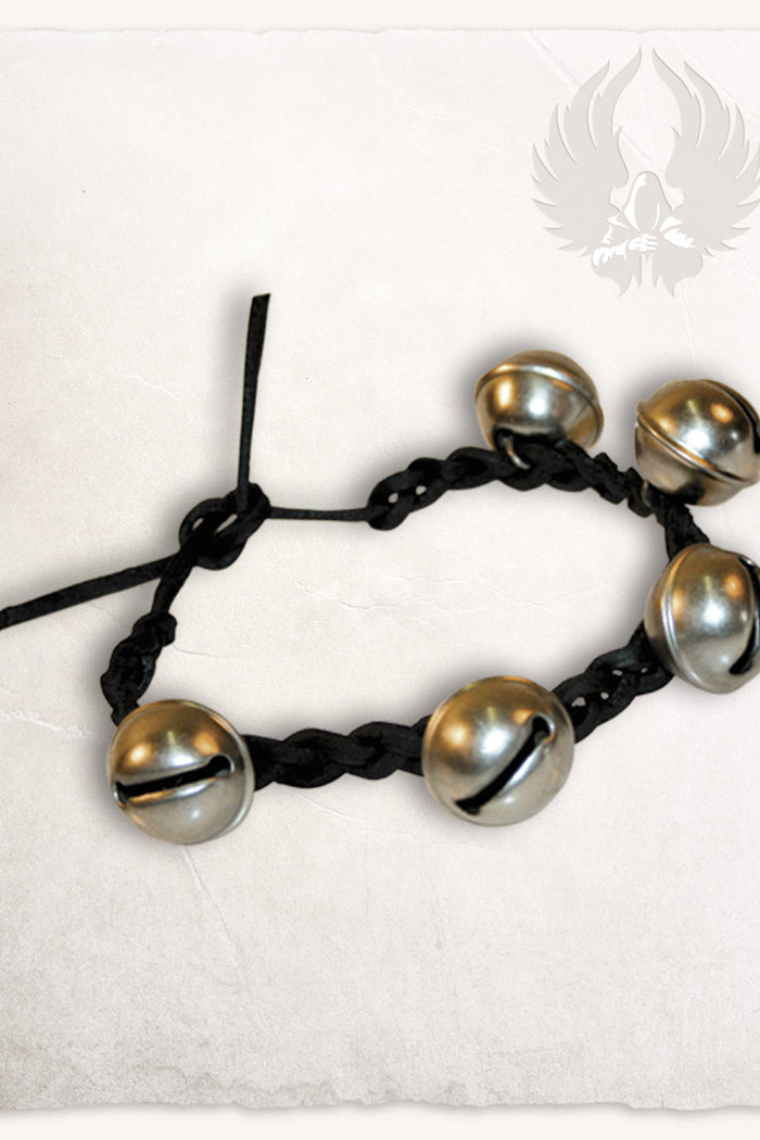 Leren armband / enkelband met belletjes