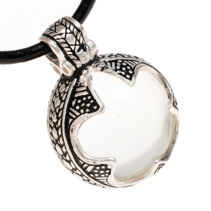 Viking pendant rock crystal Gotland, S, bronze