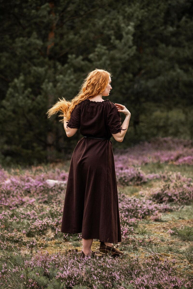 Festival jurk Melisande, bruin