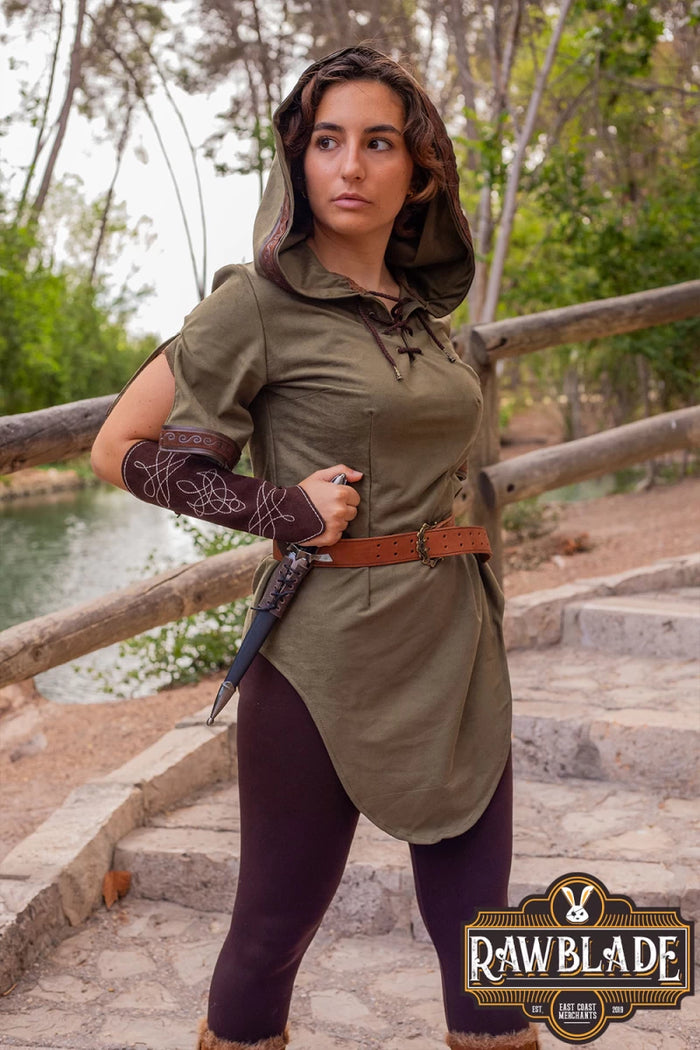 Briannan Ranger tunic, suede, green