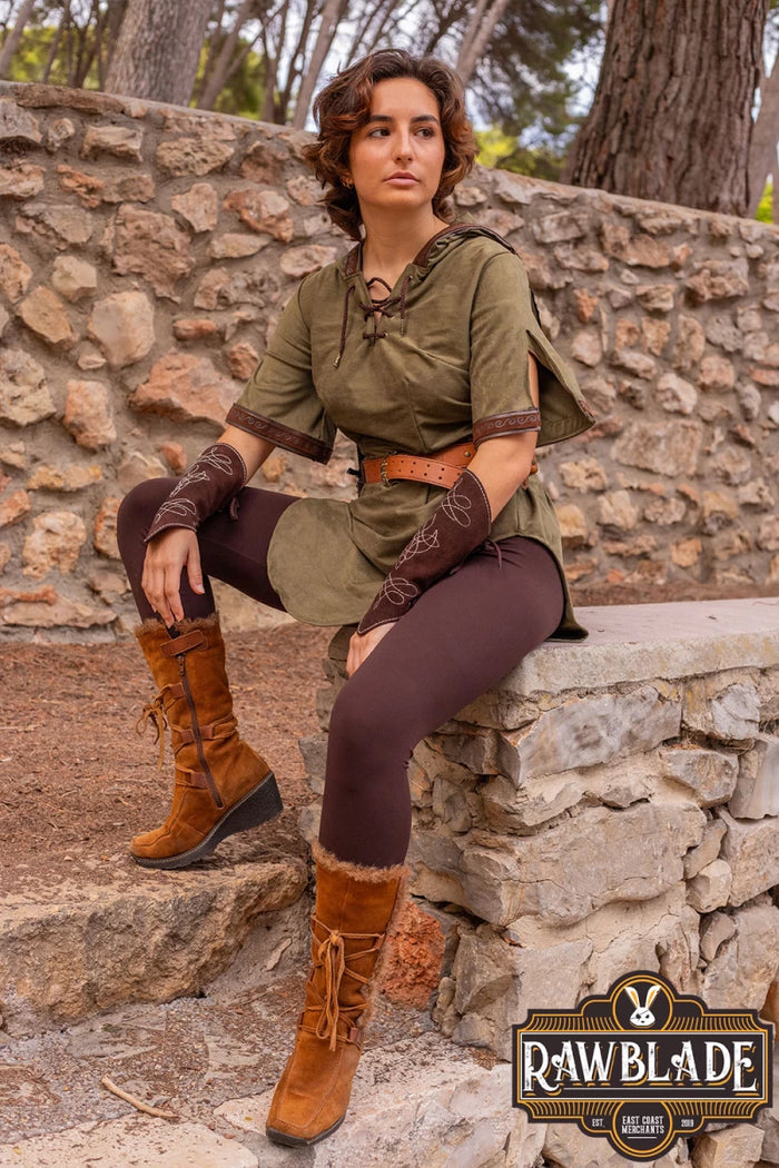 Briannan Ranger tunic, suede, green