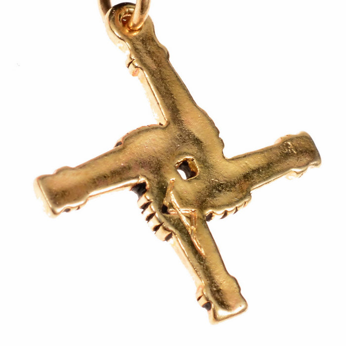 Přívěsek irský kříž Brigid, postříbřený bronz