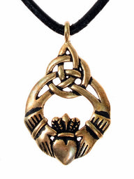 Claddagh-hanger, 17e eeuw, brons