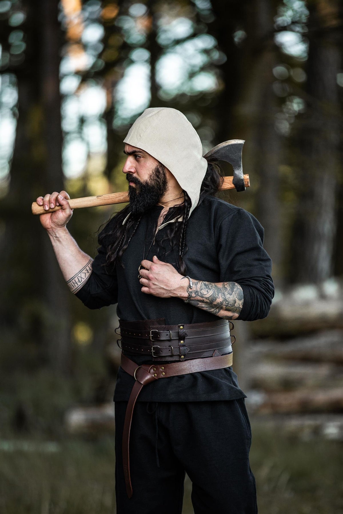 Huva Gale, naturfärgad