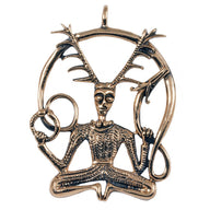 Amuletas Cernunnos Gundestrup katilas, bronza