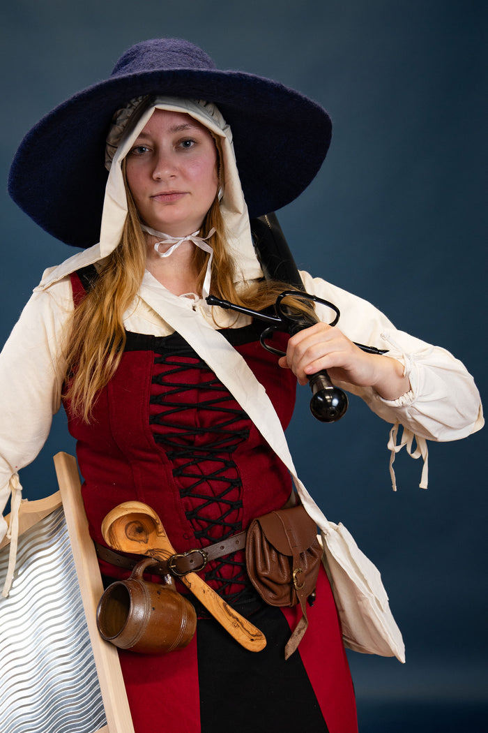 Chapeau en feutre, bleu