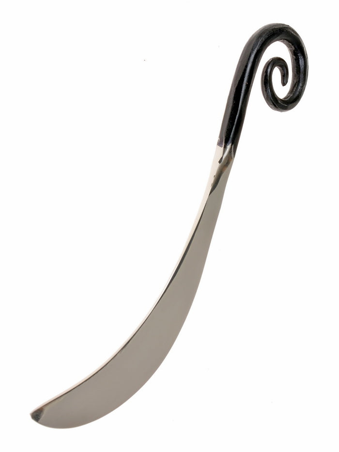 druide kniv, karbonstål med skinnslire
