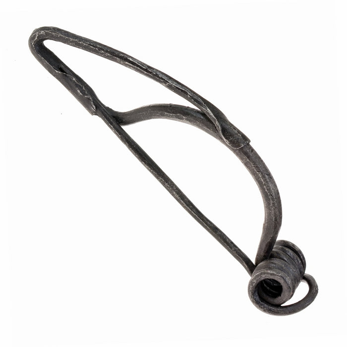 Celtic spiral wire fibula, iron, Central La Tène