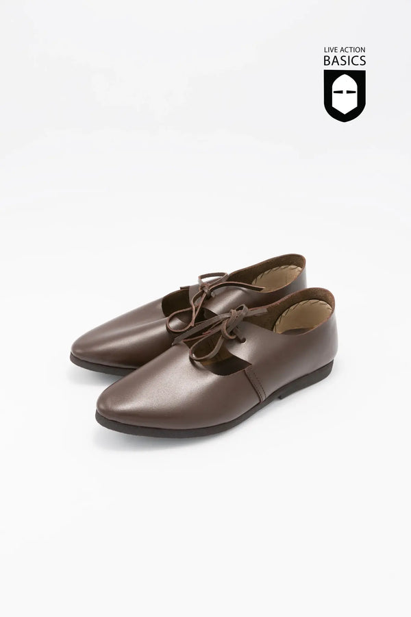 Middeleeuwse damesschoenen met rubber zool