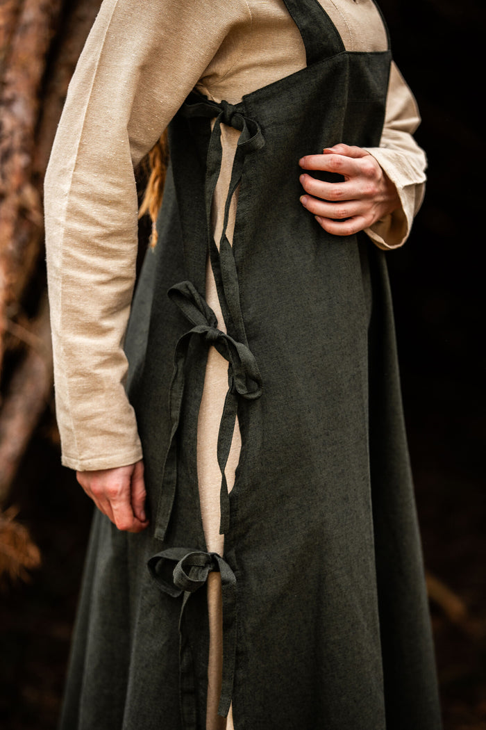 Hætte-kjortel Birka, grøn