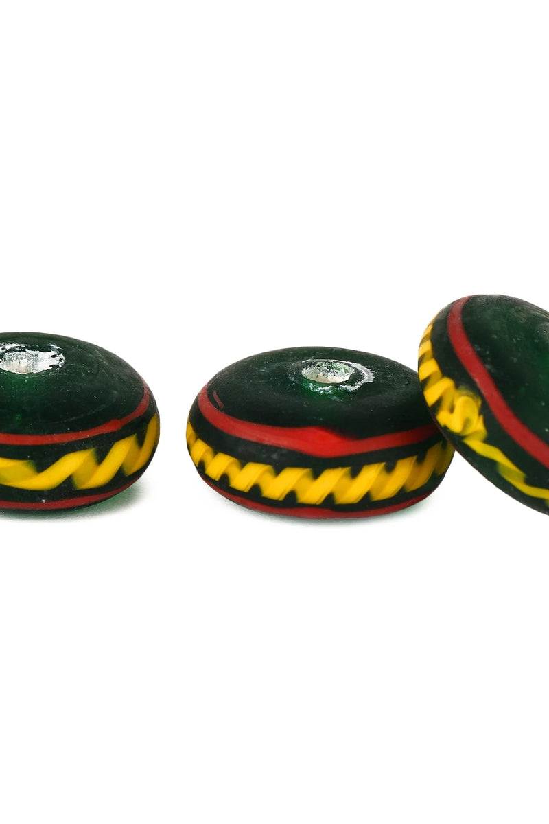 Germanische Glasperle, Völkerwanderungszeit, grün