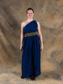 Gudinneklänning Gaia, blå