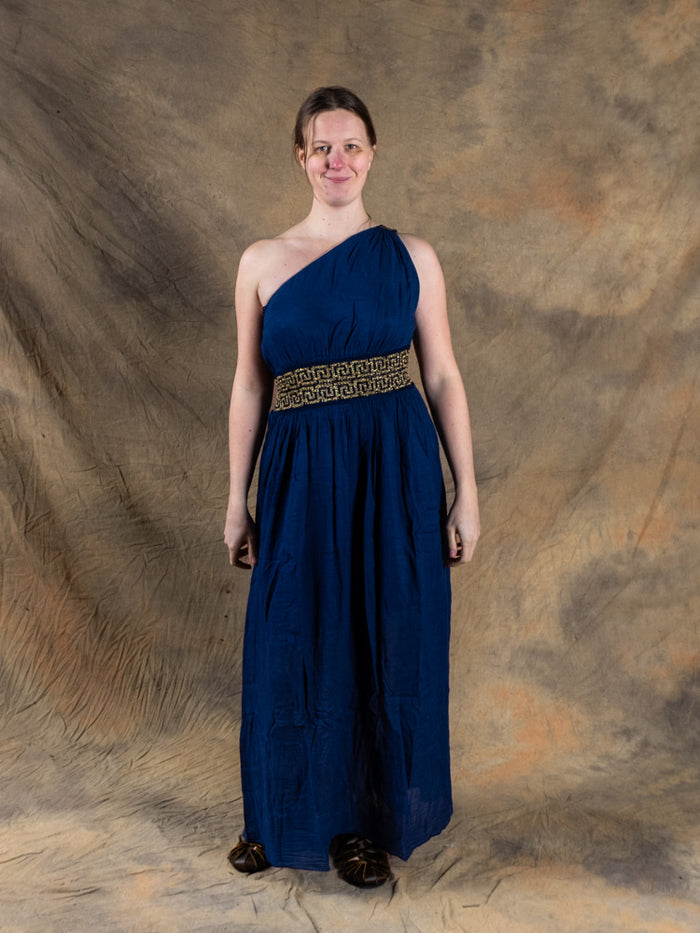 Gudinneklänning Gaia, blå