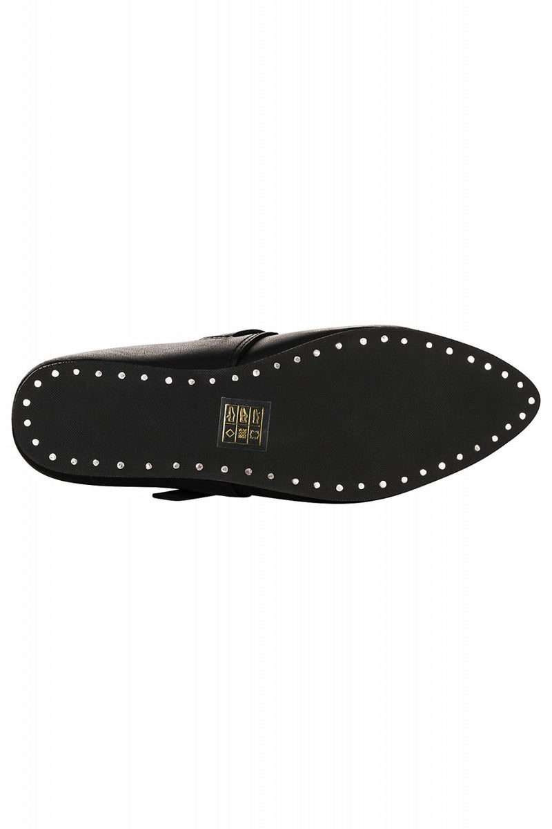 Mittelalterliche Damenschuhe schwarz