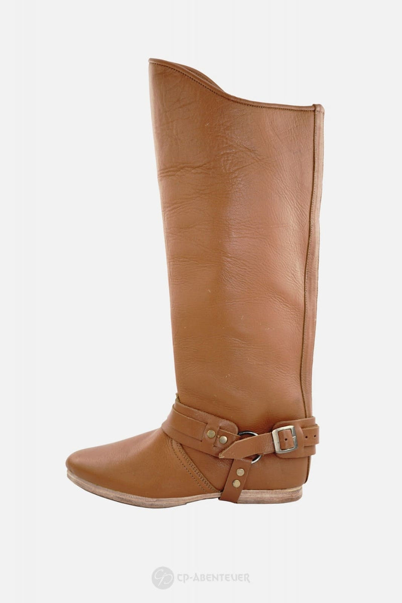 Muszkieterskie buty Heroldus, średniowieczne, brązowe