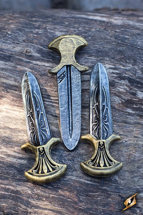 LARP Assassin Inquisitor werpmessen set van 3 stuks