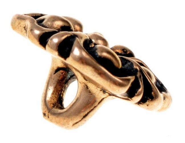 14de eeuwse knopen bloesem, set van vijf stuks, brons